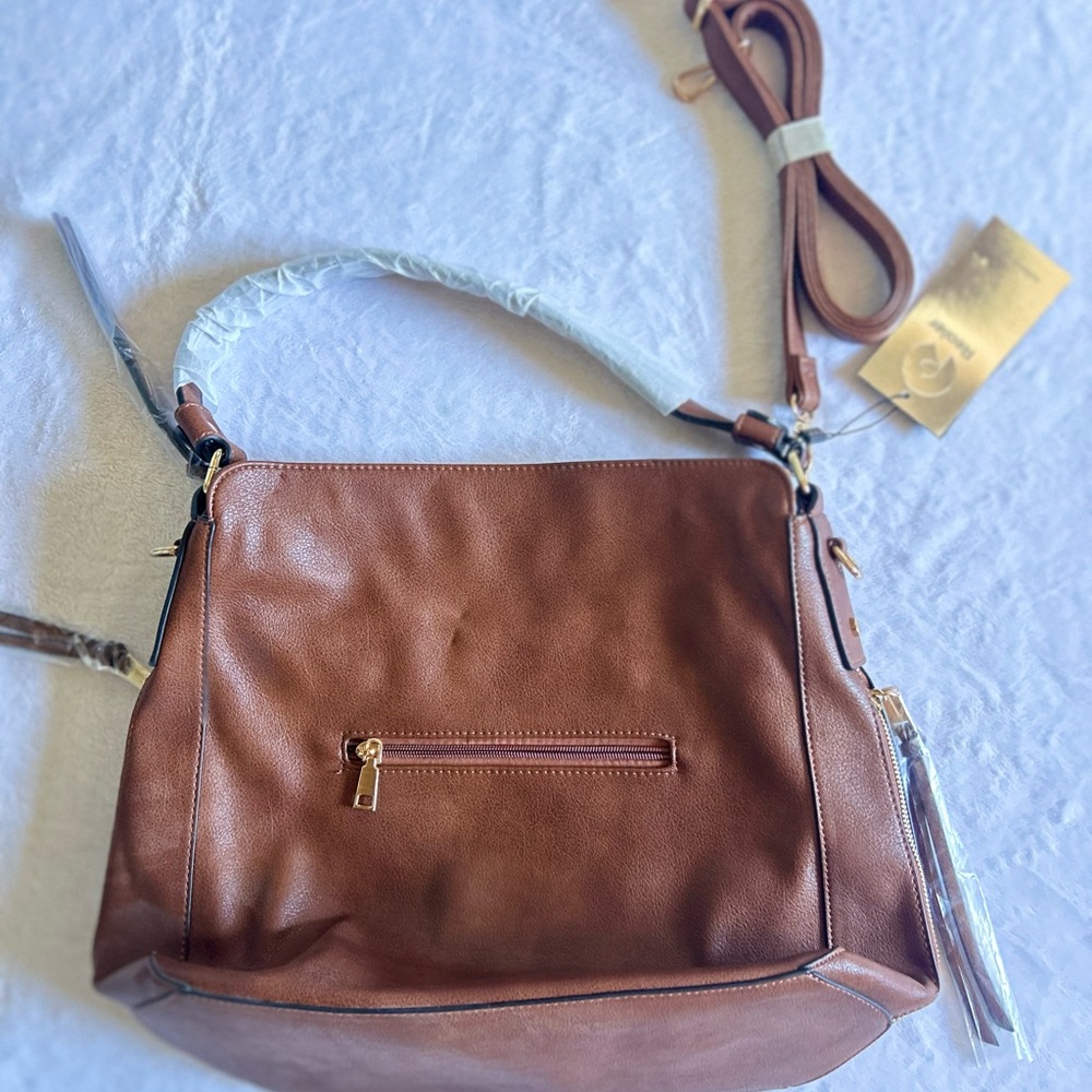 Chic Brown Leather Shoulder Bag